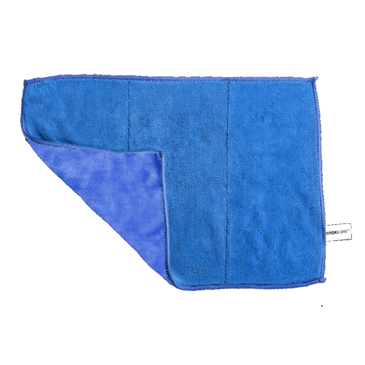 Geschirrtuch 60 x 40 cm in Blau mit glatter und strukturierter Stoffseite.
