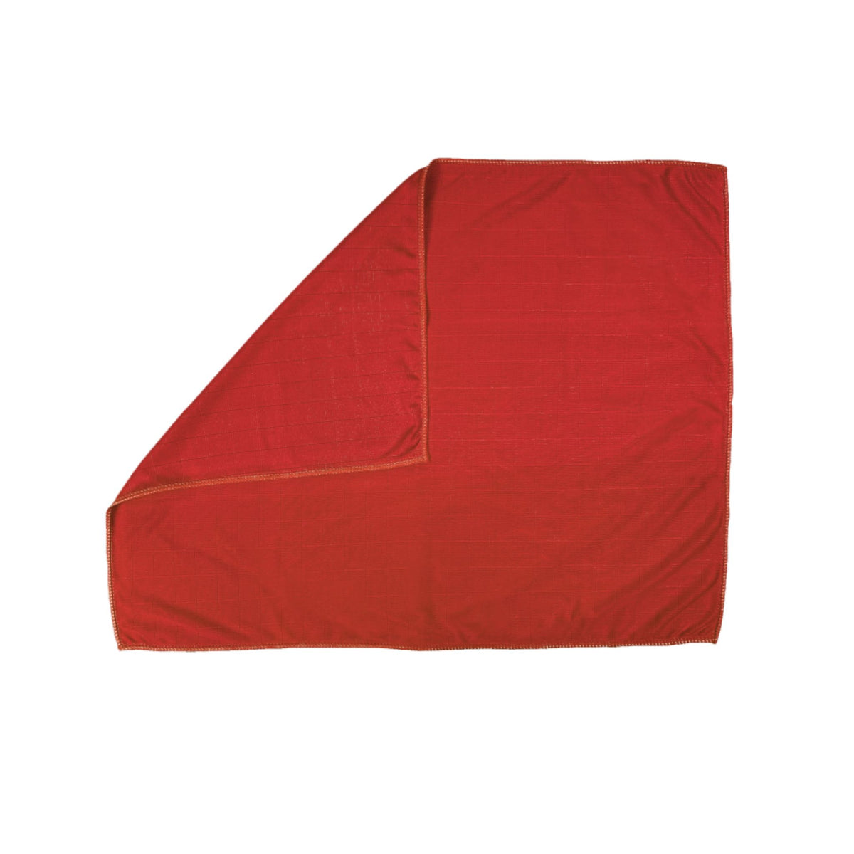 Rotes Poliertuch 50 x 60 cm aus weichem Material, mit umgeschlagenen Ecken.