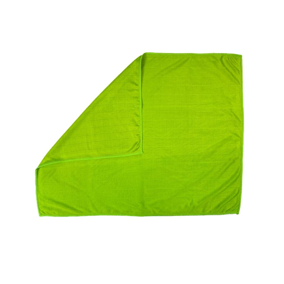 Poliertuch in leuchtendem Limettengrün, 50 x 60 cm, aus weichem Material.